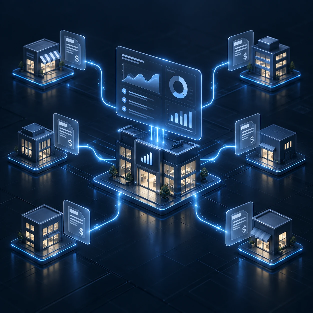 Accounting firm managing multiple client businesses