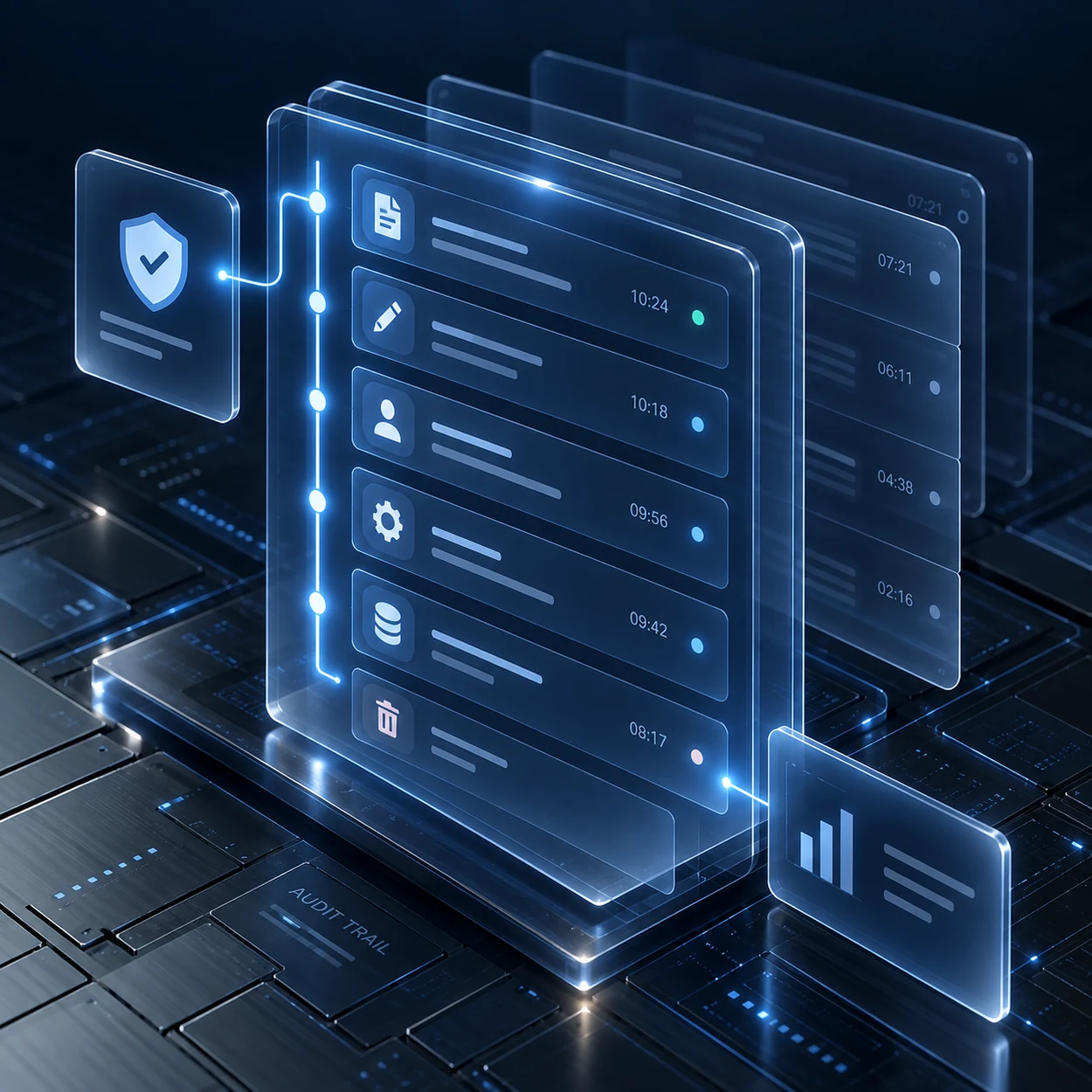 Audit trail and activity history