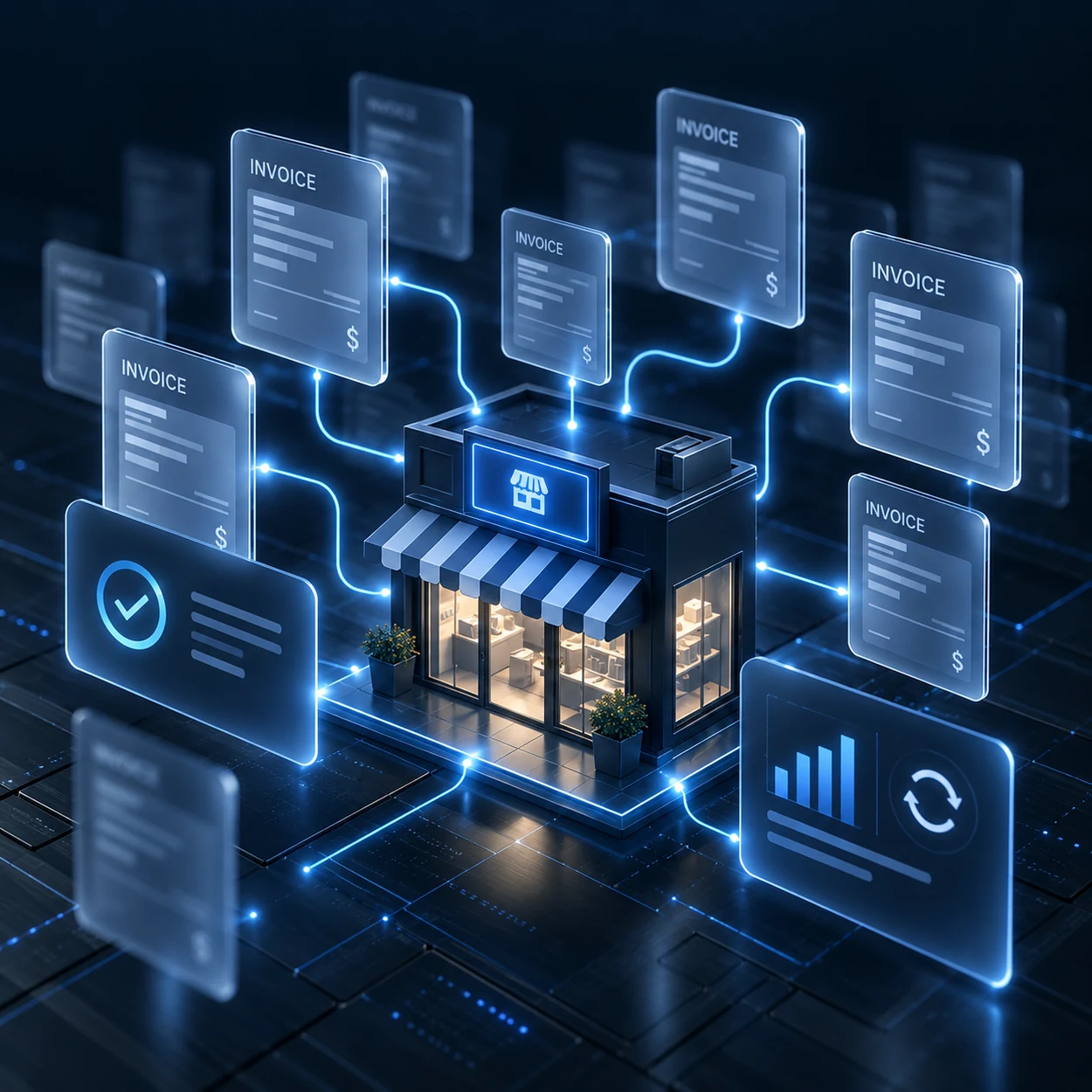 Small business with a high volume of invoices